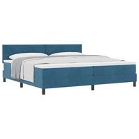 cama tapizada 203x203x88 cm  - azul