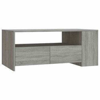 Mesa De Café - Mesa De Centro Madera De Ingeniería Gris Sonoma 102x55x42 Cm