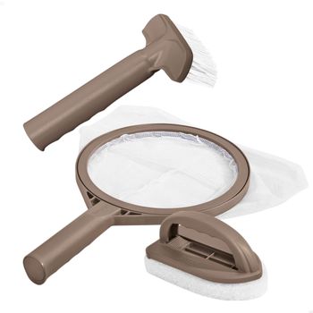 Kit Mantenimiento para Spa INTEX 3 Piezas PVC, 35,5x9x25 Cm, Crema