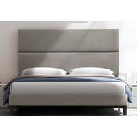 cabecero cama duo tapizado tejido antimanchas gris 135x70cm
