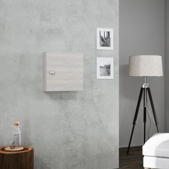Colgante Cubo De 45cm En Roble Gris Efecto Madera Facile