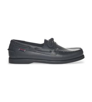 Sebago para hombre. 7000H00 Mocasines de Piel Portland negro (43), Plano, Cordones, Casual