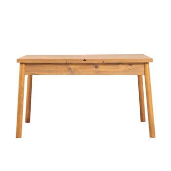 Set Mesa Comedor Extensible Y Sillas (4 Piezas) Santiago Atlantice Pino Atlántico