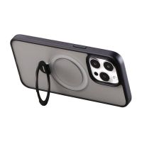 funda para movil joyroom jr-bp004 magnetica con soporte mate negra para iphone 15
