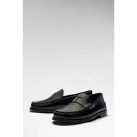 guess mocasines fmpros lea14 rossio-black para hombre