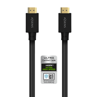 aisens cable hdmi v21 ultra alta velocidad  hec 8k60hz 48gbps am-am negro 50m