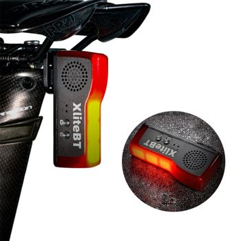ENFITNIX XliteBT campana inteligente de freno y luz trasera de bicicleta con alarma antirrobo, carga Type-C, luz trasera