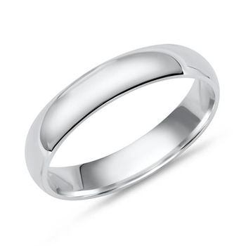 Anillo de plata 925 pulida 4mm