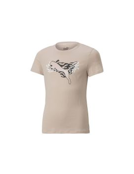 Camiseta de manga corta Puma Alpha Niña Pink