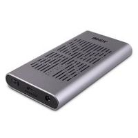 lindy 43382 caja para disco duro externo caja externa para unidad de estado salido ssd plata m2