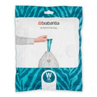 brabantia perfectfit dispenser bags - pack w - 5l 40 pack