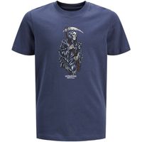jack  jones camiseta 12263213 jorseven skull tee ss crew neck sn jnr nightshadow blu para nino