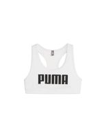 sujetador deportivo de fitness puma 4 keeps mujer blanco negro