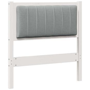 Cabecero Tapizado Con Cabecera 75 Cm Madera De Pino Macizo Vidaxl