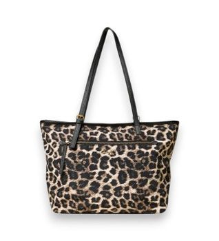 Twinset para mujer. 262TD8070 Bolso shopper con estampado animal print marrón (OSFA), Casual, Poliéster