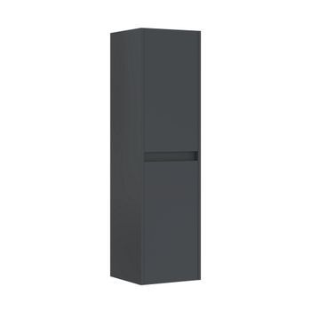 Armario De Baño  - 40 X 27 X 138 Cm - Antracita Mate