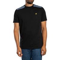 lyle  scott camiseta camiseta con paneles de cuadros para hombre