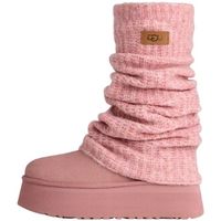 ugg botines classic mini dipper legwarmer boot pink dawn para mujer