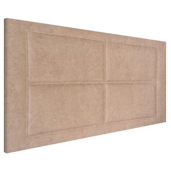 Cabecero Tapizado Zoe| Cabezal Acolchado | Tapizado En Teijdo Alta Gama Acuaqulin Antimanchas | Color Beige | Medida: 95x55x3cm (cama 80/90 Cm)