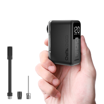 COOSPO X1 bomba eléctrica de aire 120PSI Mini bicicleta inflador Digital 500mAh portátil recargable MTB bicicleta Schrader Presta válvula de neumático
