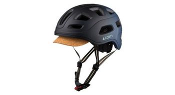 Casco ciudad cairn cuarzo led usb estera azul