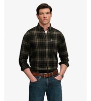 superdry para hombre m4011197a camisa cotton lumberjack verde s casual algodon manga larga