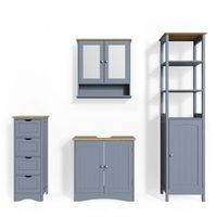 conjunto de muebles de bano bianco 4 piezas vicco