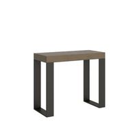 mesa consola extensible 90x40300 cm tecno premium gris paloma