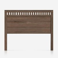 cabecero de madera para cama de 180 cm barniz nogal bora - pejecar