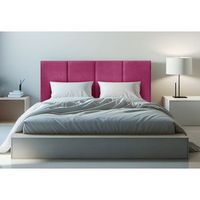cabecero cama granada tapizado tejido antimanchas largo 180x125 cm fucsia