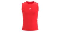 camiseta de tirantes compressport trail racing roja hombre