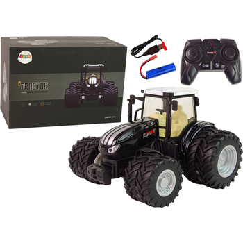 Tractor Control Remoto R/c Negro 2.4g Metal 13344