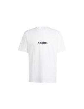 Camiseta adidas Linerar Single Hombre Blanco/Negro