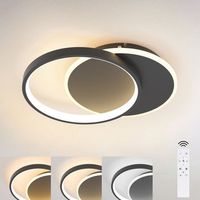 nettlife lampara de techo led lampara de techo moderna regulable para sala de estar con control remoto para pasillo