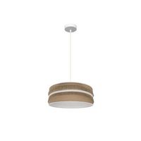 colgante natalia 1xe27 blancosaco-blanco regx40x40 cm