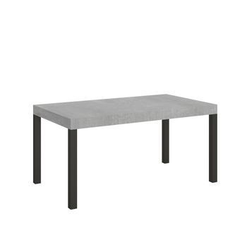Mesa Extensible 90x160/264 Cm Everyday Cemento Estructura Antracita