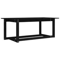 mesa de centro 55x110x45 cm madera - negro