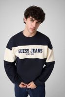 sudadera de cuello redondo con franja horizontal