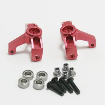 Pieza de actualización del asiento de la rueda delanteraWltoys 1/14 144001 124018 124019 de metal para piezas de coche