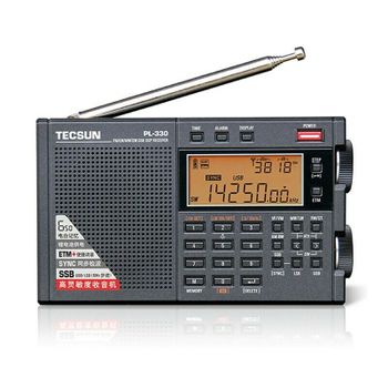 Radio portátil Tecsun PL-330 DSP, receptor FM MW SW LW SSB, detección de sincronización de alta sensibilidad, multifuncional para acampar y viajar