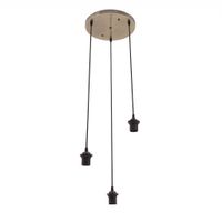 armazon plafon nia 3xe27 cuero regx30x30cm