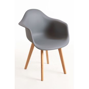 Pack 4 Sillas Belu De Polipropileno 83*48*43 Cm - Gris Oscuro