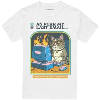 Steven Rhodes Camiseta As Purr My Last Email para mujer