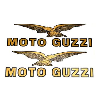Pegatina Moto Guzzi 1100 California -'97 depósito de combustible par oro