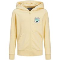 jack  jones jersey 12254258 jorcobin sweat zip hood jnr italian straw para nino