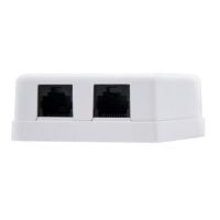 roseta de superficie nanocable 10211502 cat6 utp 2 tomas blanco