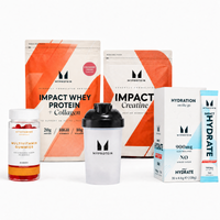 impact week protein bundle - raspberry lemonade - 30raciones - strawberry cream
