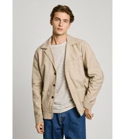 pepe jeans para hombre pm308858 sobrecamisa aedus beige l casual algodon manga larga