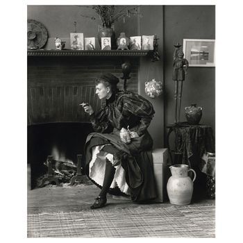 Cuadro Lienzo, Impresión Digital - Autorretrato De Frances Benjamin Johnston - 40x50cm