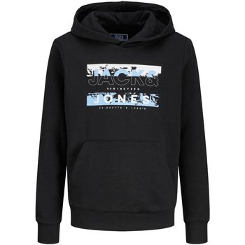 Jack & Jones Jersey 12271369 JCOKONTA SWEAT HOOD FST JNR BLACK para niño